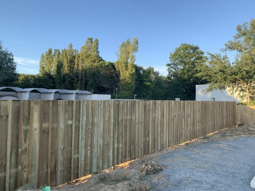 Clôture bardage bois volige et couvre joint à Loupes 33370